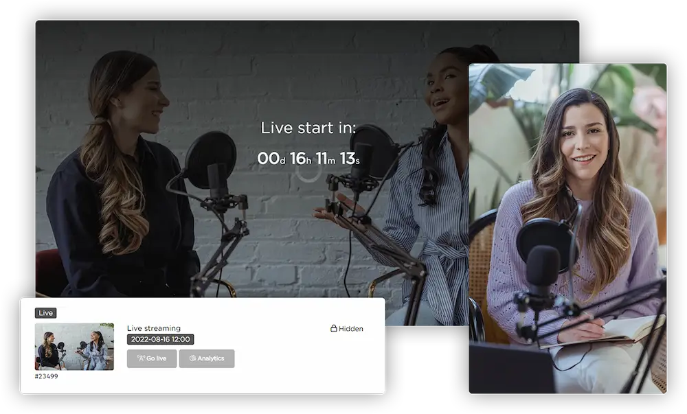 A fun live stream on intranet with countdown timer of 16 hours