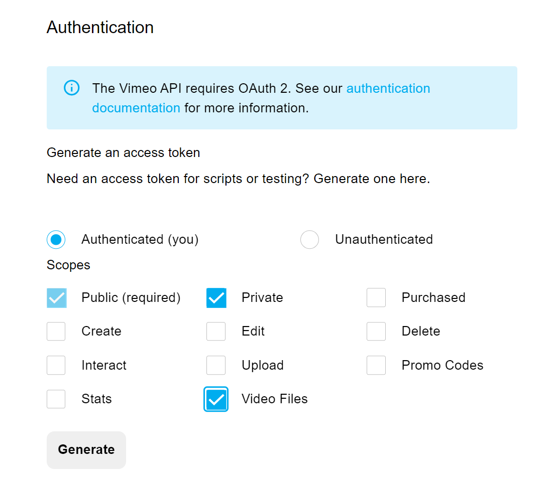 Access Token Permissions